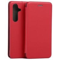 beline etui book magnetic samsung s25    czerwony/red