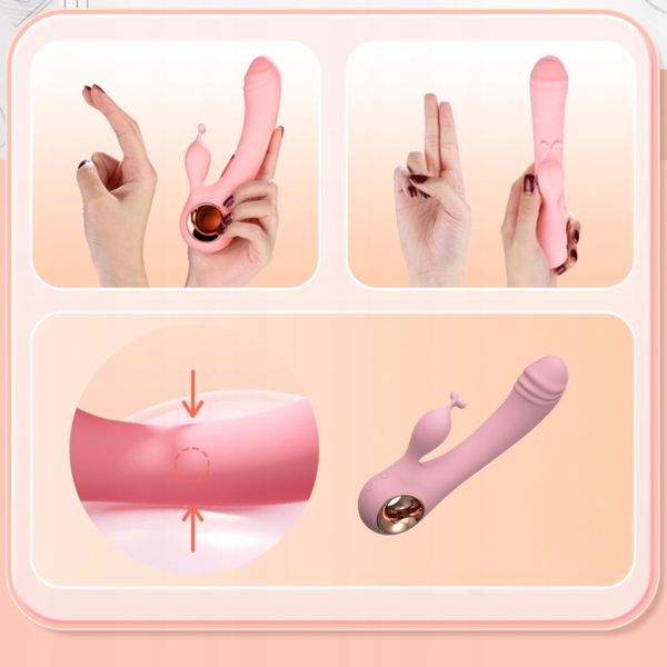 WIBRATOR KRÓLICZEK 2W1 PUNKTU G DAMSKI MOCNY DWA SILNIKI INTENSYWNY MASAŻER zdjęcie 15