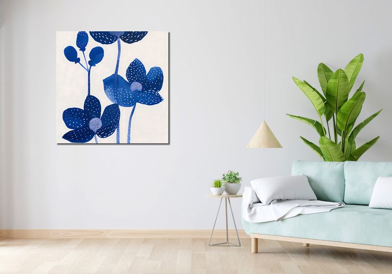 Obraz 90x90cm Nocne Kwiaty zdjęcie 2