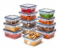 ZESTAW POJEMNIKÓW DO PRZECHOWYWANIA ŻYWNOŚCI LUNCHBOX 12 SZTUK ŚNADANIÓWKA