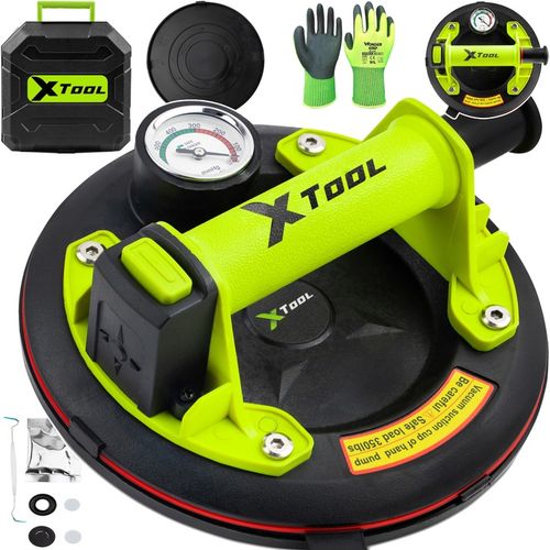 PRZYSSAWKA DO PŁYTEK PRÓŻNIOWA Z POMPKĄ MANOMETR UCHWYT do SZYB GLAZURY 120 na Arena.pl