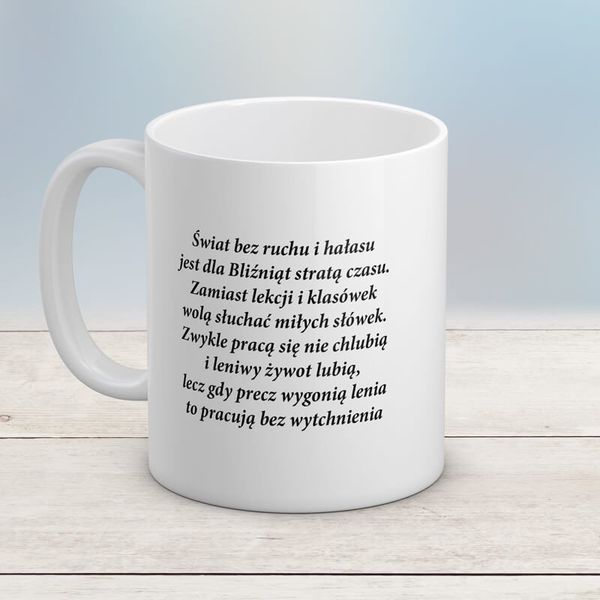 Kubek ze znakiem zodiaku - Bliźnięta zdjęcie 2