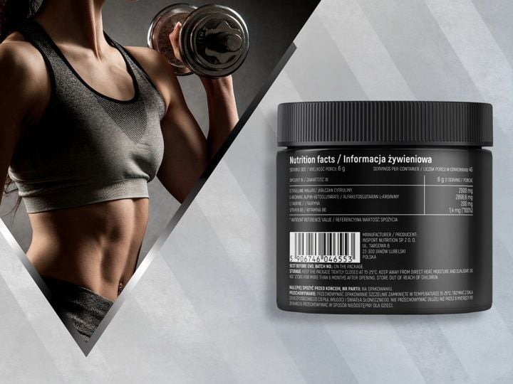 ARGININA CYTRULINA 270g PRZEDTRENINGÓWKA POMPA PUMP STACK Pure | zdjęcie 5