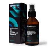 ZEW for men, Nawilżająco-łagodzący żel do mycia twarzy dla mężczyzn z czarną hubą i betainą do skóry suchej, 100ml