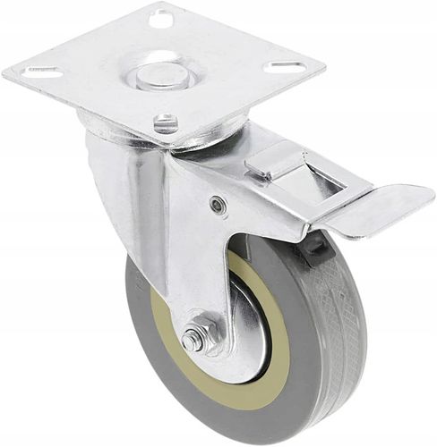 KÓŁKA MEBLOWE OBROTOWE GUMOWE CICHE KOŁA ŁOŻYSKOWANE ZESTAW 4 KÓŁEK na Arena.pl