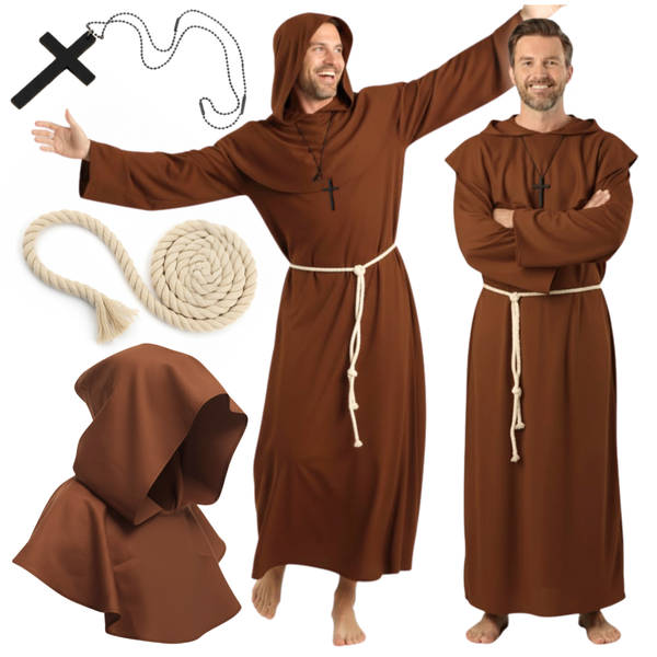 Przebranie halloween dla dorosłych mnich zdjęcie 12