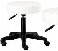 Taboret na kółkach obrotowy siodło do gabinetu kosmetyczny