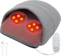 Masażer podgrzewacz poduszka do stóp szary na usb