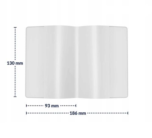 Okładka Ochronna na Świadectwa Szczepień 93x130 mm Przezroczysta 4 Sztuki na Arena.pl