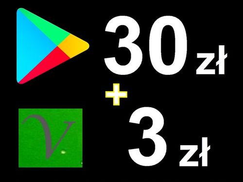 Karta Google Play 30 zł Kod Prepaid Klucz Android na Arena.pl
