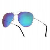 Okulary Przeciwsłoneczne Pilotki LUSTRZANE Męskie Damskie + Gratisy
