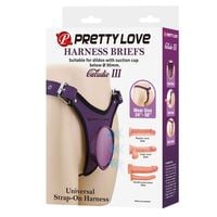 Regulowany Strap-On Z Paskami I O-Ringiem Do Dildo Pretty Love Claudio III