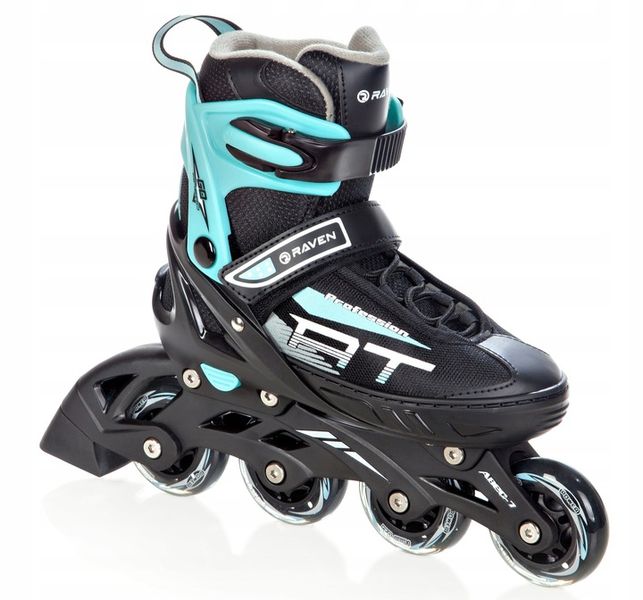 Rolki Regulowane RAVEN Profession Black/Mint 38-42 zdjęcie 1