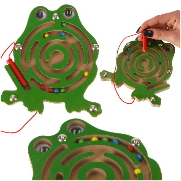 Labirynt Magnetyczny Kuleczki Żaba zdjęcie 1
