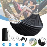 HAMAK NA ZEWNĄTRZ, OBCIĄŻENIE 200 KG, PŁÓTNO, BAWEŁNIANY HAMAK DO OGRODU