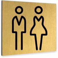 Tabliczka DIBOND DOWOLNY PIKTOGRAM TEKST NAPIS ZŁOTA Tablica nierdzewna