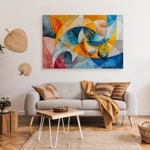 Obraz Do Sypialni Salonu Akwarele Kolorowa Abstrakcja Boho 30cm x 20cm na Arena.pl