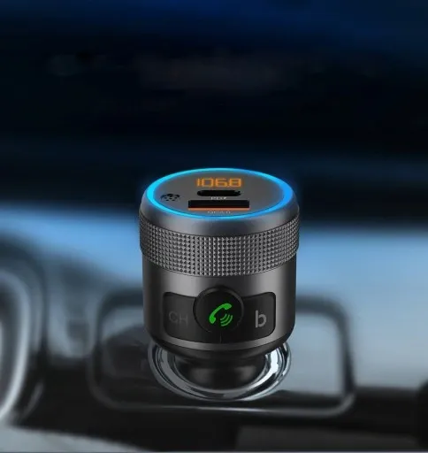 TRANSMITER FM BLUETOOTH USB TYP C QC 3.0 + PD BASS zdjęcie 9