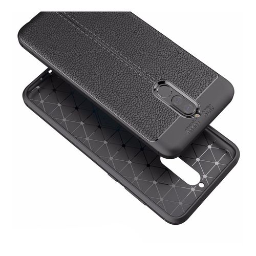 Litchi Pattern Etui Huawei Mate 10 Lite niebieski na Arena.pl