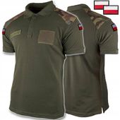 Koszulka wojskowa POLO 304A/MON mundurowa WP OLIVE MORO taktyczna FLAGI r L