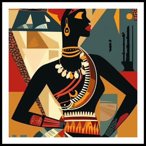 Plakat 60x60cm Afrykańska Mozaika na Arena.pl
