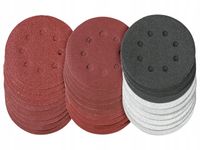 Zestaw papierów ściernych 30 SZT Krążki 125mm do Drewna Lakieru Kamienia