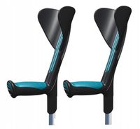 Kule inwalidzkie ŁOKCIOWE MIĘKKI uchwyt ADVANCE HERDEGEN - TURKUS 2 szt.