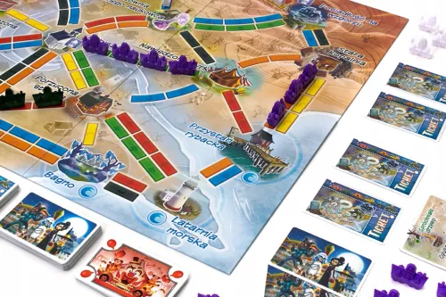 Strategiczna gra Wsiąść do Pociągu Widmo - wersja uproszczona dla dzieci 6+ na Arena.pl