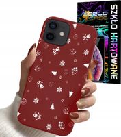ETUI CASE DO IPHONE 11 - ŚWIĄTECZNE WZORY CHOINKA MIKOŁAJ + SZKŁO