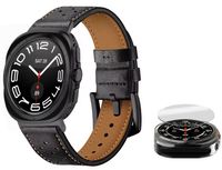 PASEK SKÓRZANY DO SAMSUNG GALAXY WATCH ULTRA 7 47MM + SZKŁO HARTOWANE