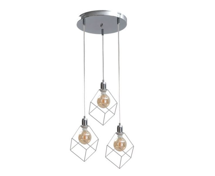 Lampa wisząca 3xE27 RUBEN SILVER zdjęcie 1