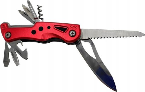 NÓŻ MULTITOOL SCYZORYK z LATARKA LED WIELOFUNKCYJNY 12w1 NOŻYK na Arena.pl