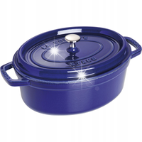 Staub La Cocotte Garnek żeliwny owalny 4.2 ltr, niebieski