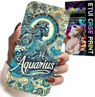ETUI DO IPHONE 5 / 5S / 5C - ZNAK ZODIAKU, WODNIK, ASTRONOMIA PLECKI