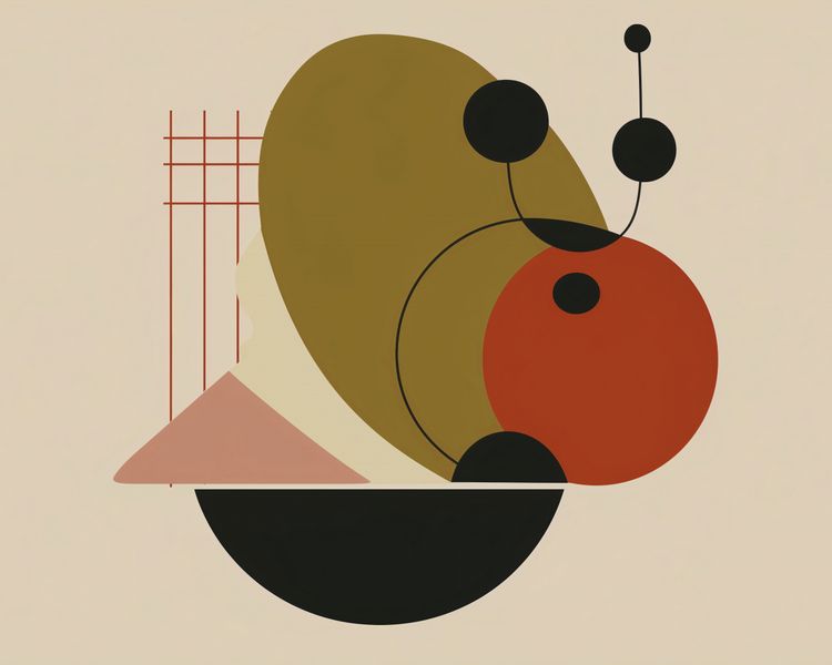 Plakat 50x40cm Geometryczny Balans zdjęcie 1