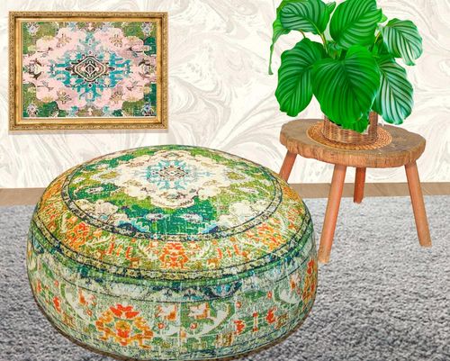 Mandala Life ART Bohemien Poszewka na Poduszkę 60 x 20 cm Okrągła na Arena.pl
