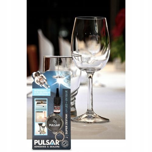 KLEJ UV DO SZKŁA I METALU BEZBARWNY + LAMPKA PULSAR 3 g na Arena.pl