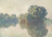 Plakat 18x13cm The Seine at Giverny, Monet Vintage do Salonu