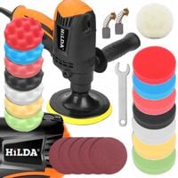 Hilda polerka samochodowa maszyna polerska z regulacją 980 W + 14 x Gąbki