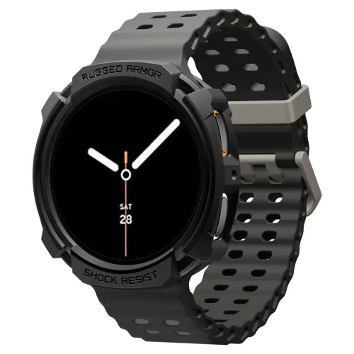 Etui Spigen Rugged Armor na Samsung Galaxy Watch 8 44 mm - czarny mat na Arena.pl