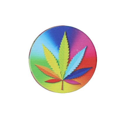 Wielokolorowy Młynek do Tytoniu z Kolorowym Liściem Marihuany do Mielenia na Arena.pl