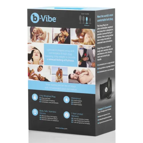 b-vibe snug plug 2 black - anatomiczny model silikonowy, 111g na Arena.pl