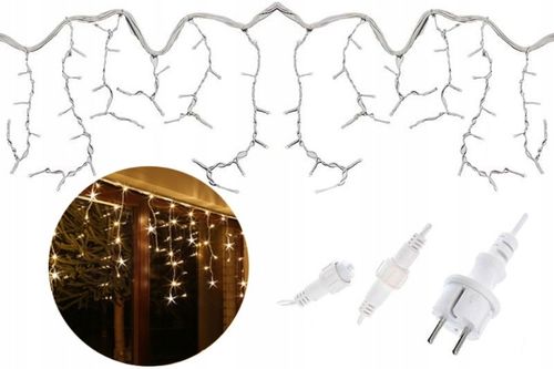 GIRLANDA SOPLE 200 LED 8M STAŁE BIAŁE CIEPŁE EFEKT FLASH FLESZ ZEWNĘTRZNE na Arena.pl