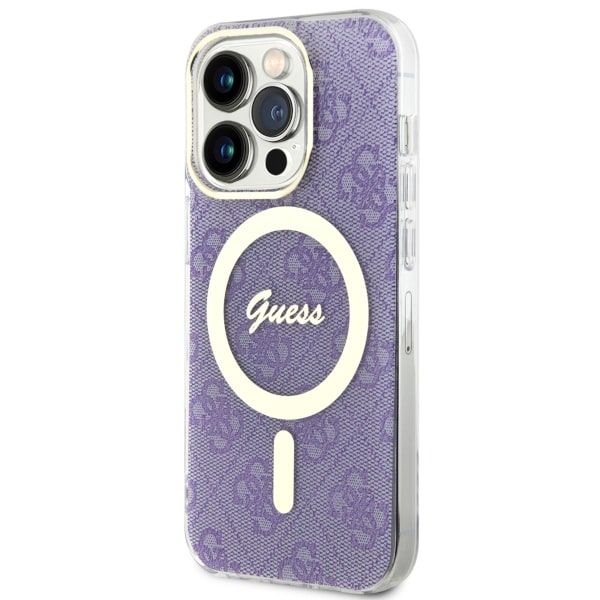 Etui Guess do iPhone 14 Pro, Fioletowy, MagSafe zdjęcie 2