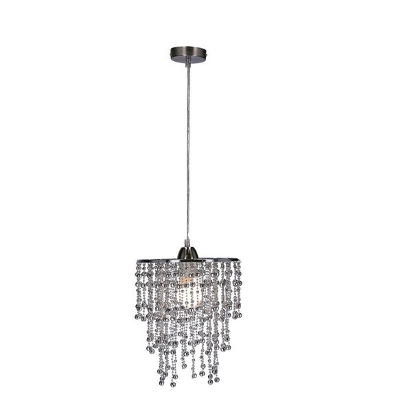 Roni lampa wisząca 1x60W E27 abażur chromowy zdjęcie 9