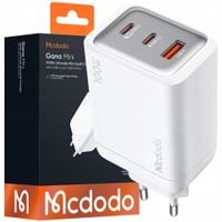 mcdodo ładowarka sieciowa zasilacz kostka 3x usb-c pd usb 100w biała