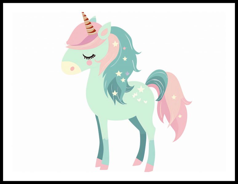 Plakat 80x60cm Jednorożec Marzeń zdjęcie 3