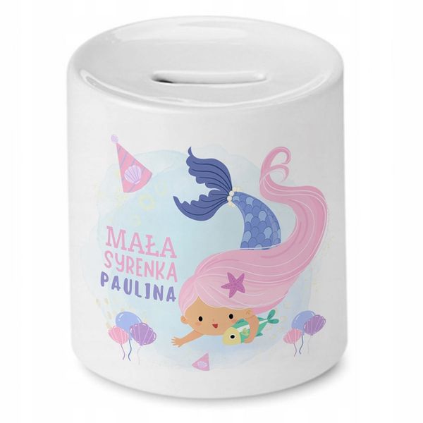 Skarbonka 330 Ml Dla Pauliny Córki Dziecka Z Nadrukiem Ze Zdjęciem zdjęcie 1