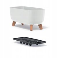 Doniczka na nóżkach Gracia Case DGCL400 Biała