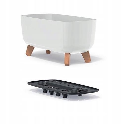 Doniczka na nóżkach Gracia Case DGCL400 Biała na Arena.pl